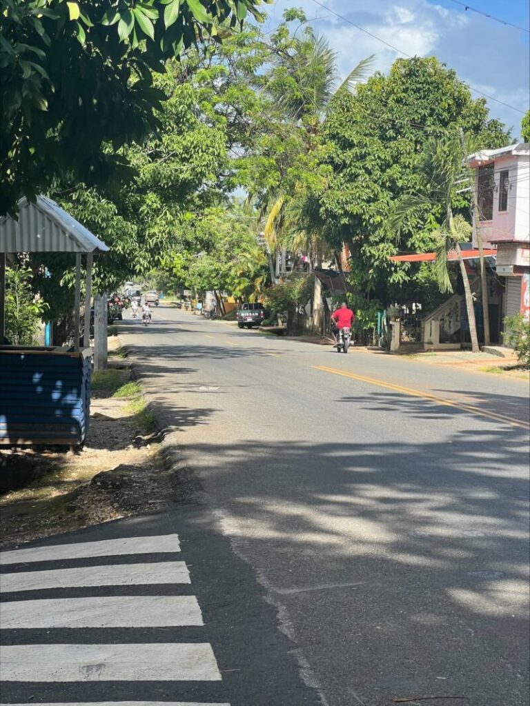 ドミニカ共和国の田舎道です。